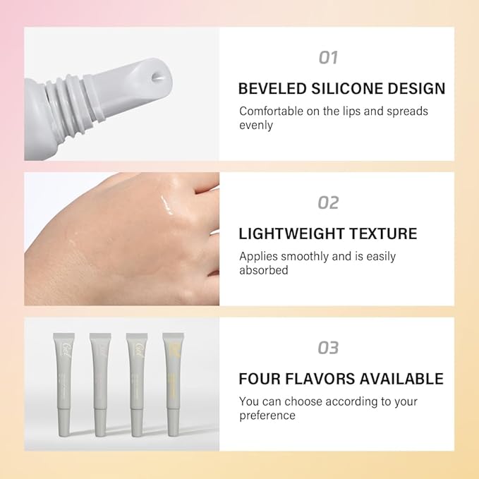 Peptide Lip Treatment Lip Care Gel - Moisturizing Lip Essence Absorption | Nourishing and Hydrating Dry Lips Butter, Organic Plant-Based Balm Lip Oil Essence Lip Gloss Lip Mask (03 Salted Carame)-VivaGrace Women