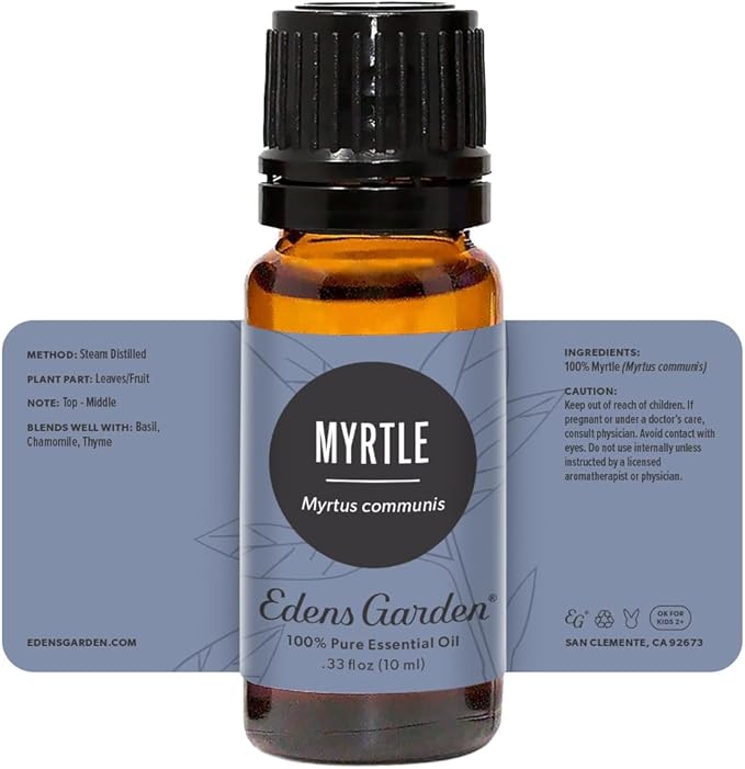 Edens Garden Myrtle Essential Oil- 100% Pure Premium Grade, Undiluted, Natural, Therapeutic, Aromatherapy, The Best for Diffuser, Candle, Humidifiers, Kid Safe 10 ml (.33 fl oz)-VivaGrace Women