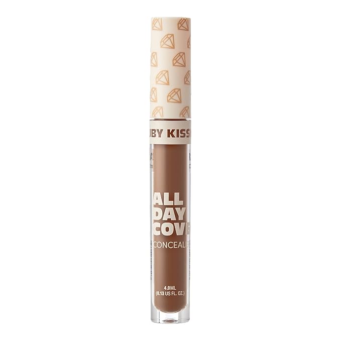 Ruby Kisses All Day Concealer Lightweight Full Coverage Multi-Use Concealer 0.13 Fl Oz (4-3 Chestnut (12))-VivaGrace Women