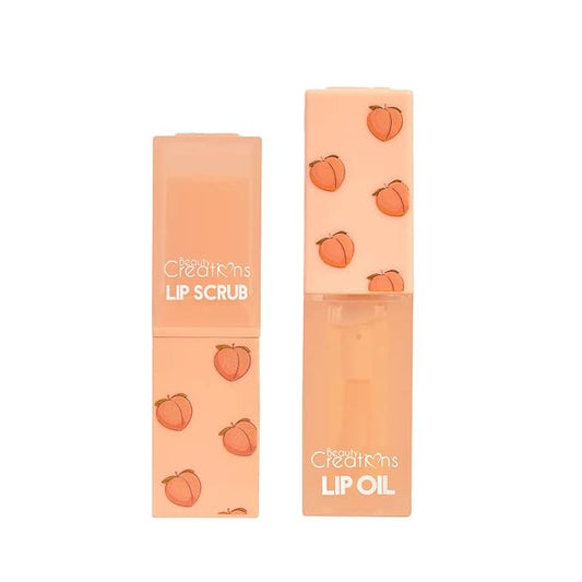 Lip Care Scrub and Lip Oil Duo Peach Scented-VivaGrace Women