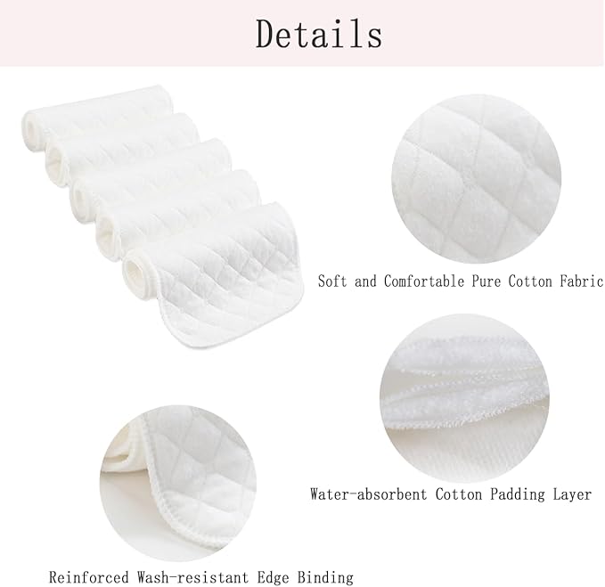 10 Pcs Under-Breast Sweat-Absorbing Cotton Pads Cotton Bra Liners for Sweating, Absorb Sweat Under Breasts-VivaGrace Women