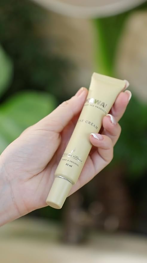 Dead Sea Eye Cream with Retinol, Collagen, Argan Oil & Caffeine, Targets Dark Circles, Puffiness & Fine Lines, Enriched with Dead Sea Minerals, Vegan Eye Cream for Women & Men, 1 oz-VivaGrace Women