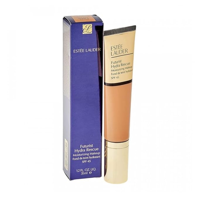 Estée Lauder Futurist Hydra Rescue Moisturizing Foundation SPF 45, 12 Hour Glow, 1.2 oz., 5W1 Bronze-VivaGrace Women