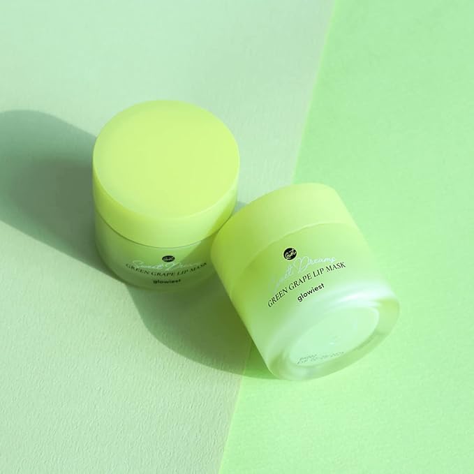 Sweet Dreams Lip Mask: Nourishing, Plumping and Hydrating Lip Balm | Ecofriendly Lip Sleeping Mask | Hyaluronic Acids + Vitamin C + Shea Butter + Antioxidants | Green Grape - 0.7 oz.-VivaGrace Women