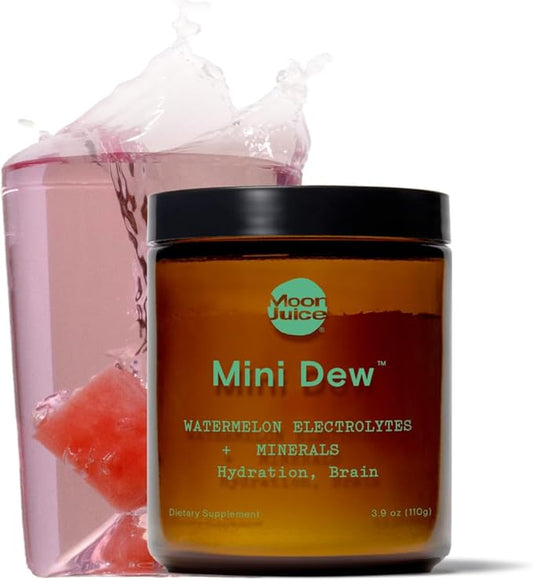 Moon Juice - Mini Dew Electrolytes Powder - Watermelon (30 Servings) - 2in1 Electrolytes & Minerals - Hydration Powder - Magnesium, Calcium, Potassium & Pink Salt - Sugar Free, Vegan, Non GMO-VivaGrace Women