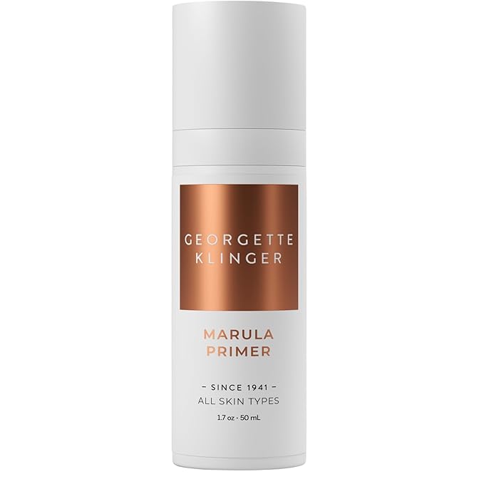 Marula Primer - Vitamin-Rich Hydrating & Gentle Moisturizer, Lightweight Instant Pore Minimizer, Long-Lasting Makeup Base, Smooth Application, Unclogs Pores & Fills Lines -1.7 oz by Georgette Klinger-VivaGrace Women