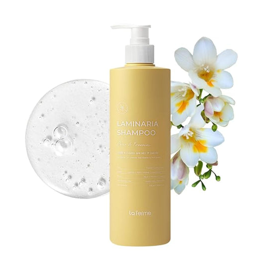 laferme Laminaria Shampoo with Organic Ingredient, Korean Clarifying Shampoo, Hydrating for Dry Hair, Strengthening for Weak Hair, Sulfate & Paraben-Free, for Women & Men,16.9 FL. OZ, Pear & Freesia-VivaGrace Women
