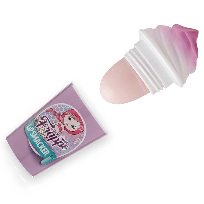 Lip Smacker Frappe Cup Balm to Prevent Chapped Lips, Mermaid Magic, 1 Tube, 0.26 Oz-VivaGrace Women