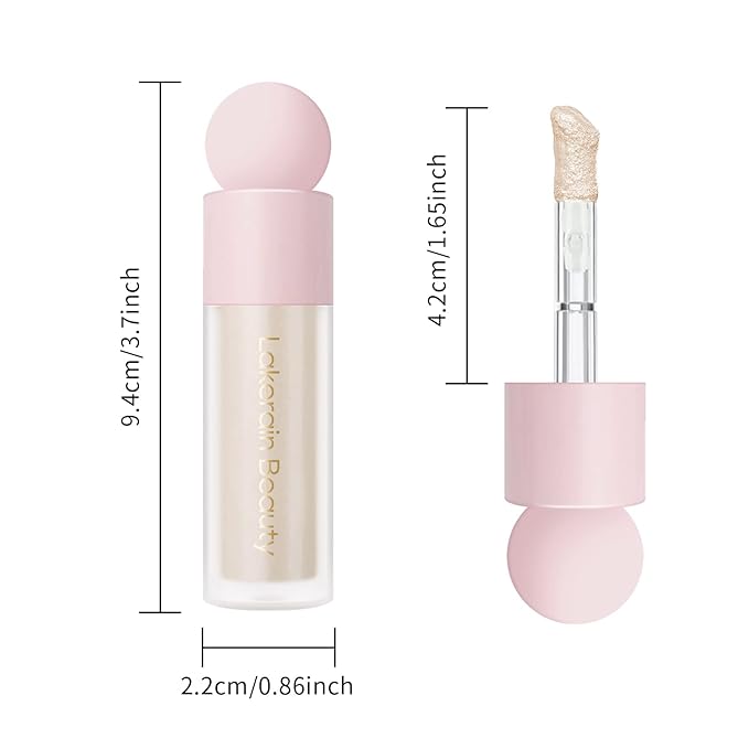 KYDA Liquid Highlighter, Moisturizing Liquid Illuminator for Face & Body, High Glossy Finish, Natural Glow Liquid Luminizer, Silky Creamy, Lightweight Blendable, by Ownest Beauty-#01-VivaGrace Women