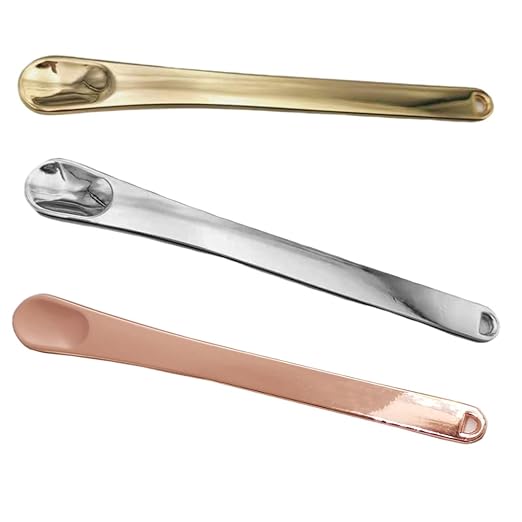 3 Pieces Alloy Makeup Spatula Eye Cream Spoon Beauty Scoop Mini Spoon Makeup Beauty Spoons Mini Cosmetic Skincare Spatula for Cream Lotions, 3.54 x 0.43 inches, Gold, Silver, Rose-Gold-VivaGrace Women