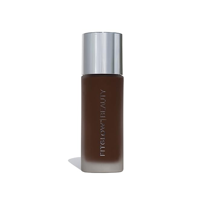 Fitglow Beauty - Natural Foundation+ Photo-Filtering Foundation | Vegan, Woman-Owned Clean Beauty (F9 - Rich Deep Warm, Golden Undertones)-VivaGrace Women