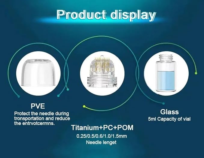 Hydra Needle 20 Titanium Serum Applicator Tools Reusable-VivaGrace Women