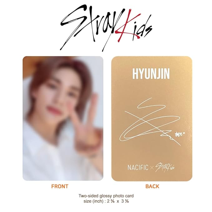 Nacific x Stray Kids Be Natural Vegan Lip Glow 5 PCS Set, with Photocards 8 PCS Full Set by KOSBEAUTY-VivaGrace Women