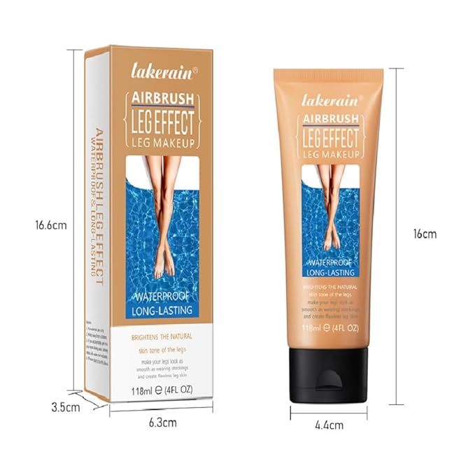 Leg Makeup Waterproof No Transfer,Leg Makeup Lotion,Leg and Body Scar Cover up Makeup,Long Last Body Foundation (1# Fairest Glow, 4 FL OZ)-VivaGrace Women