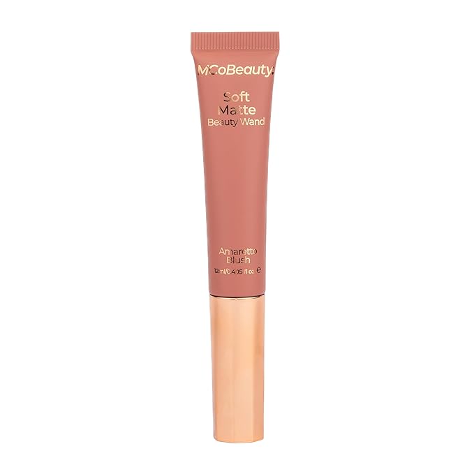 MCoBeauty Soft Matte Beauty Wand, Amaretto Blush, Velvety Finish of Buildable Color, Vegan, Cruelty Free Cosmetics-VivaGrace Women