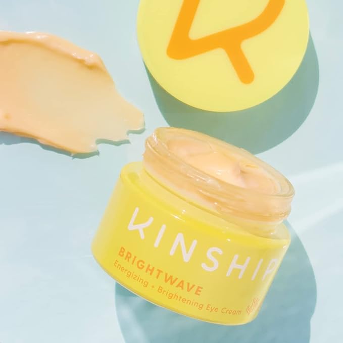 Kinship Brightwave Vitamin C Face + Eye Duo | 10% Vitamin C Serum (1 Fl Oz) | Brightening Eye Cream (0.5 Oz) | Fade Dark Spots | Reduce Fine Lines, Wrinkles, Dark Circles + Puffiness | All Skin Types-VivaGrace Women