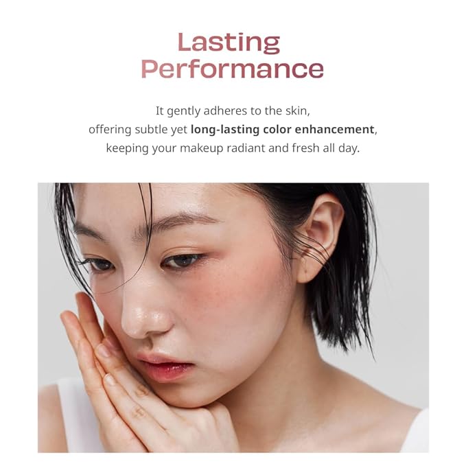 Moist Ampoule Blusher, Buildable Water-based Formula, Infused with over 50% moisture essence, no tackiness, long-lasting moisture, weightless feel (06 Cherry Blossom, 20ml)-VivaGrace Women