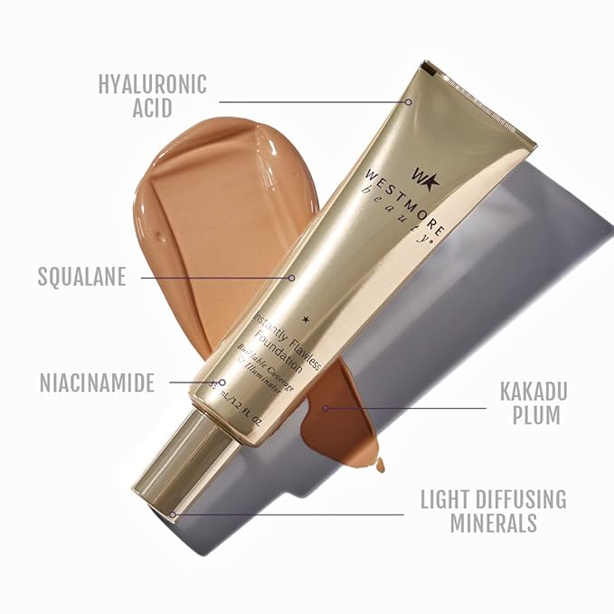 Westmore Beauty Instantly Flawless Foundation - Medium Tan 1.2 oz - Foundation Full Coverage, Makeup Foundation, Liquid Foundation, Best Foundation, Light Foundation Foundation Makeup Full Coverage-VivaGrace Women
