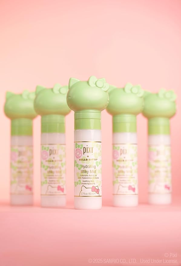 Pixi Beauty + Hello Kitty Milky Mist 2.70 Fl Oz | Hydrating Moisturizer for Dry Skin | Infused with Hyaluronic Acid-VivaGrace Women