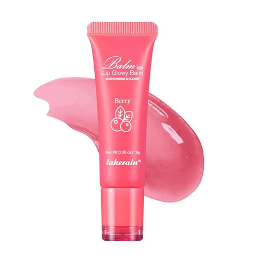 Hydrating Lip Butter Balm for a Glossy Finish and Lip Glow - Lip Glowy Balm with Summer-worthy Fragrance | Vegan Lip Care (#2-Berry)-VivaGrace Women