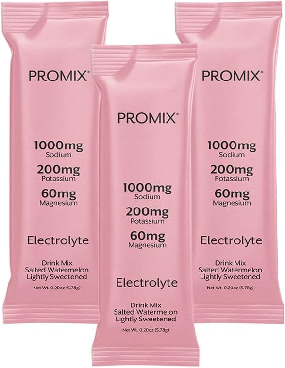 ProMix Nutrition Electrolytes Powder Hydration Packets - Himalayan Pink Salt, Magnesium, Potassium, Vitamin C - Salted Watermelon, Lightly Sweetened - 30 Servings (Pack of 30)-VivaGrace Women