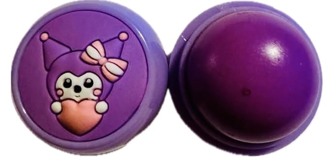 Moisturizing Lip Balm, Lip Gloss and Balm Set for All Skin Types, Assorted Shades, Round Ball Natural Moisturizing Lip Balm Nutritious Fruit Flavour Colourless Lip Balm Hydration Lips Care (purple)-VivaGrace Women