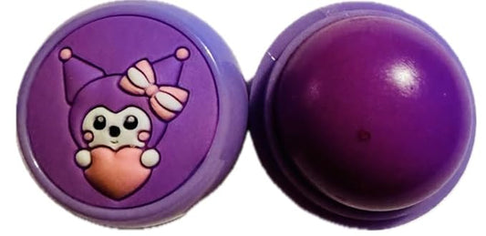 Moisturizing Lip Balm, Lip Gloss and Balm Set for All Skin Types, Assorted Shades, Round Ball Natural Moisturizing Lip Balm Nutritious Fruit Flavour Colourless Lip Balm Hydration Lips Care (purple)-VivaGrace Women