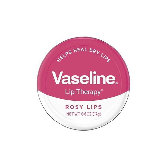 Vaseline Lip Therapy Petroleum Jelly 20g With Rose & Almond Oil Rosy Lips-VivaGrace Women