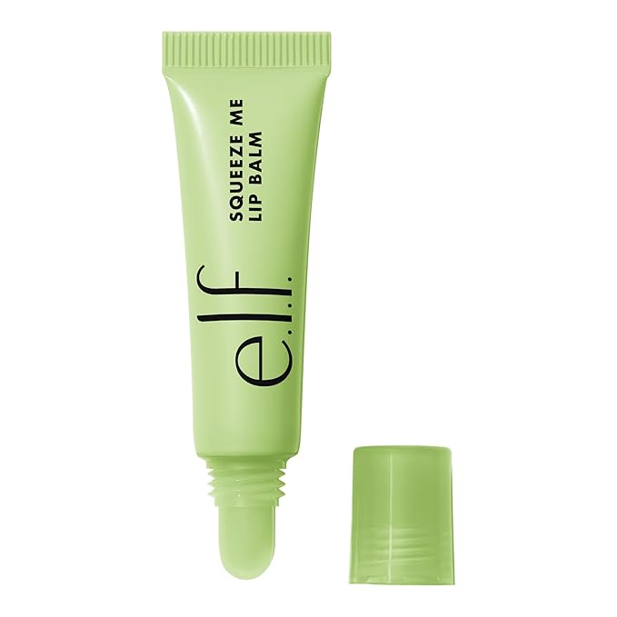 e.l.f. Squeeze Me Lip Balm, Moisturizing Lip Balm For A Sheer Tint Of Color, Infused With Hyaluronic Acid, Vegan & Cruelty-free, Honeydew-VivaGrace Women