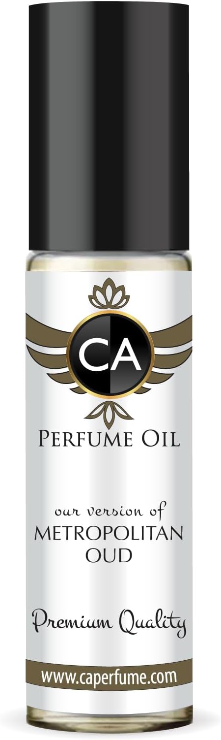 CA Perfume Impression of Metropolitan Oud For Women & Men Fragrance Body Oil Dupes Alcohol-Free Roll-On 0.3 Fl Oz/10ml-VivaGrace Women