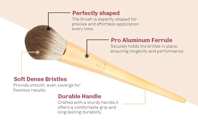 8pcs Gold Makeup Brush Set for All Skill Levels Easy Clean Soft Lint Free Brushes Travel Friendly Kit Foundation Powder Eyeshadow Blush Contour-VivaGrace Women