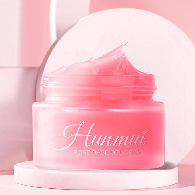 2PCS Hunmui Face Primer Pore Base Gel Cream Cover Pores Water Embellish Skin Silky Finish Primer, Remove Oils Isolating Pore Light Weight Primer Natural Make Up To Flawless Face Firming Moisturizers-VivaGrace Women