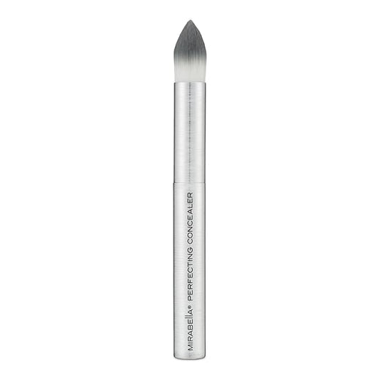 Mirabella Perfecting Concealer Brush, Premium Professional Makeup Brush Collection, Cruelty-Free Synthetic Bristle Brush, Hand-Sculpted Brushed Aluminum Handle, Luxury Blending Brush for Makeup-VivaGrace Women