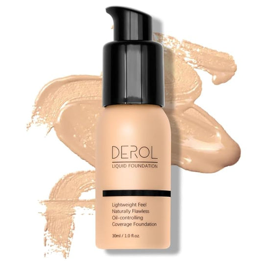 Foundation Full Coverage Liquid Foundation Cream - Lightweight Concealer - Suitable for All Skin Types (ivory white 02)-VivaGrace Women
