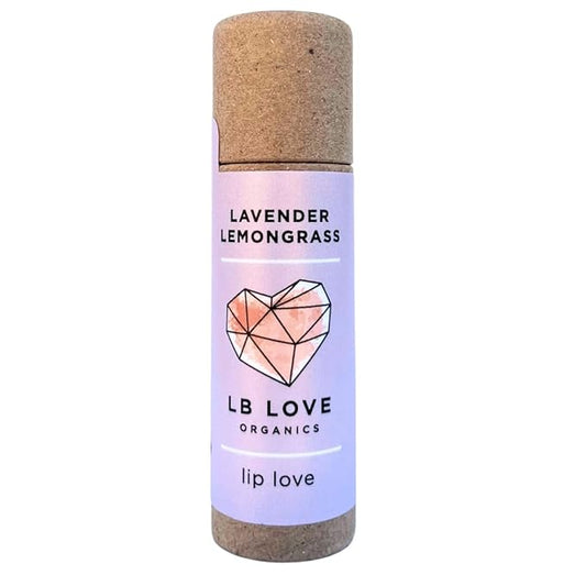 Plastic Free Lip Love | Jumbo Organic Lip Balm | Organic Beeswax and Plant Based | Zero Waste Natural Lip Balm (Lavender Lemongrass)-VivaGrace Women