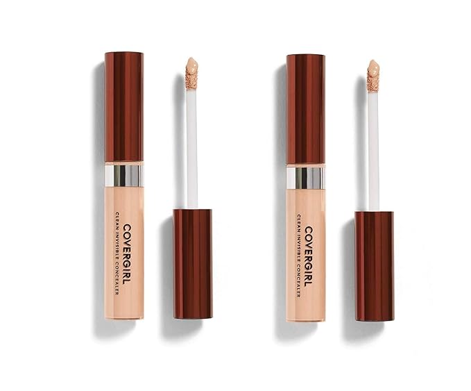 COVERGIRL Clean Invisible Concealer, Light 125, 0.32 Fl Oz, 2 Count-VivaGrace Women