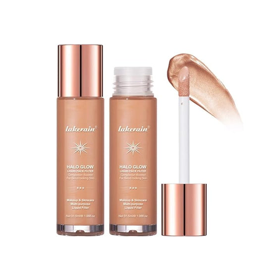 Halo Glow Liquid Face Filter, Complexion Booster For A Glowing, Soft-Focus Look, Infused With Hyaluronic Acid, Vegan & Cruelty-Free 1.06 OZ/31.5ml -04-VivaGrace Women