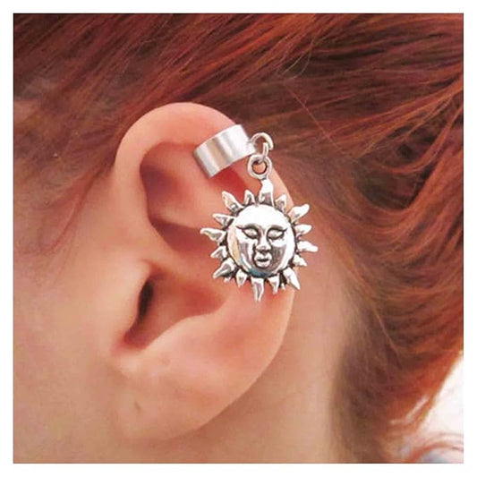 Vintage Elephant Ear Cuff Earrings Non Pierced Cuff Earrings Helix Clip Cuff Earrings Silver Cartilage Earrings Jewelry for Women and Girls-VivaGrace Women