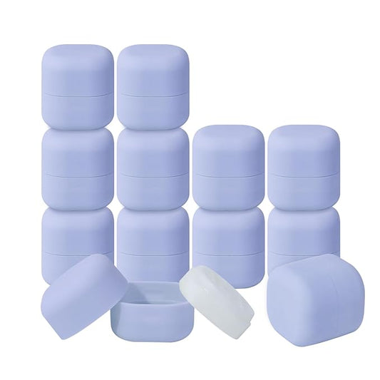 0.25 oz（7g） Empty Lip Balm Square Containers Tubes Lipstick 12 Pieces for Make Natural Lip Balm Lip Care - DIY & BPA FREE (Purple)-VivaGrace Women