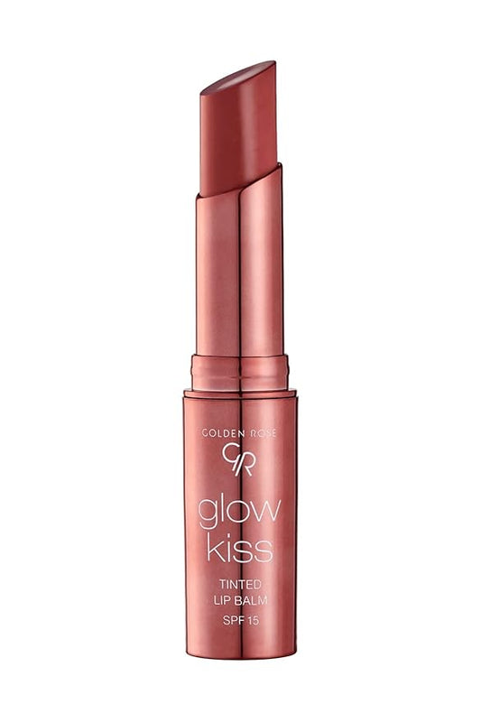 Golden Rose Cosmetics Glow Kiss Tinted Lip Balm with SPF15, Vegan Formula (Vanilla Latte)-VivaGrace Women
