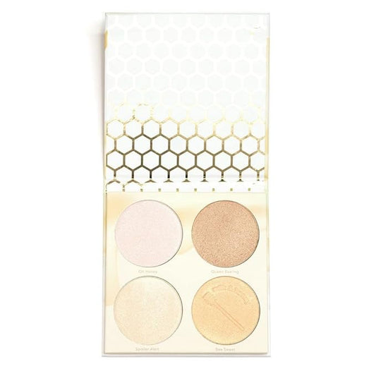 Beauty Bakerie Milk & Honey Highlighter Makeup Palette, Shimmer Highlighter for a Natural Glow, 4 Shades-VivaGrace Women