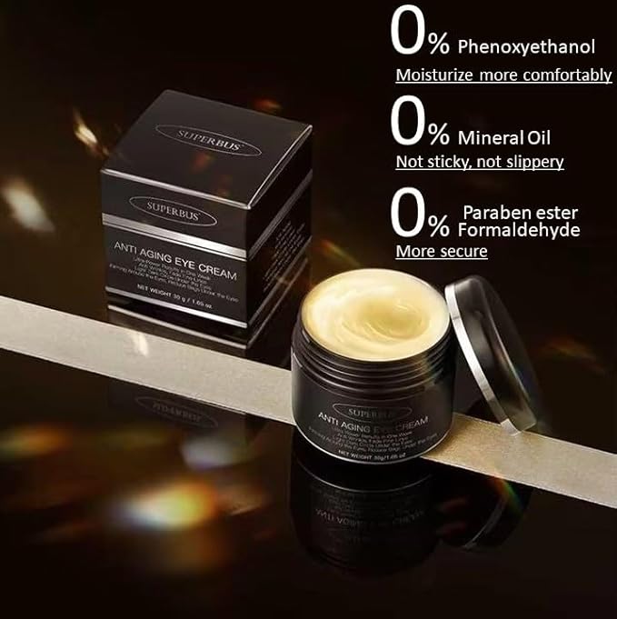 SUPERBUS Anti Aging Eye Cream, Anti Wrinkle, Fade Fine Lines, Reduce Bags and Light / Dark Circle Under the Eyes, Firming Around the Eyes-VivaGrace Women