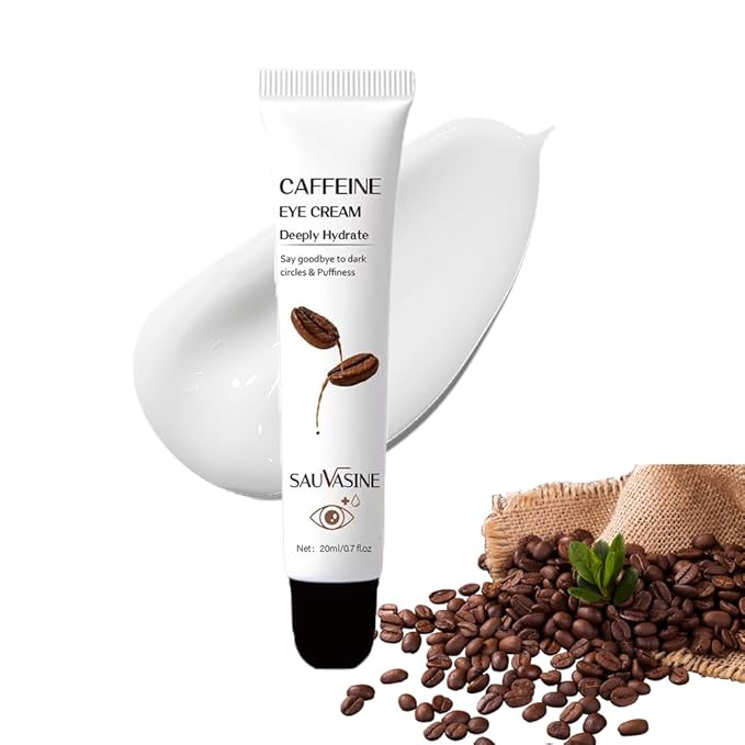 Caffeine Eye Cream for Dark Circles, Under Eye Treatment Eye Cream with Caffeine Anti Aging Wrinkles Lifting Firming Moisturizer Tightening Eye Cream 20ML-VivaGrace Women