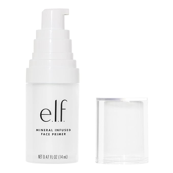e.l.f. Mineral Infused Face Primer, Primer For A Smooth Foundation Base, Fills In Fine Lines & Refines Complexion, Vegan & Cruelty-free, Small-VivaGrace Women