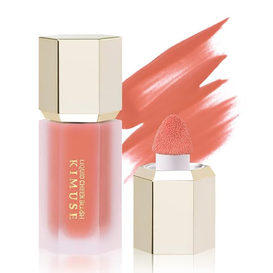 KIMUSE Soft Cream Blush Makeup, Liquid Blush for Cheeks, Weightless, Long-Wearing, Smudge Proof, Natural-Looking, Dewy Finish-VivaGrace Women