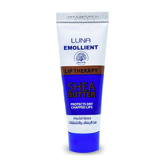 Luna Emollient With Shea Butter Protects Dry Lips Out & Makes Them Look Dewy And Soft For Lip Care That Keeps Your Lips Soft In Extreme (1 Pack = 0.35 oz / 10 ml) لونا حماية للشفاة من الجفاف والتشققات-VivaGrace Women