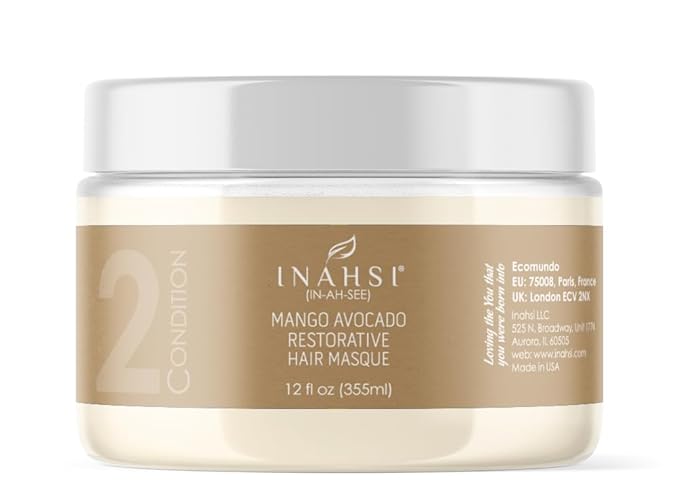 Mango Avocado Restorative Hair Masque | Deep Conditioner for Men, Women & Kids with Curly Hair | Hair Products for Natural Curls - 12 oz | Made in the USA-VivaGrace Women