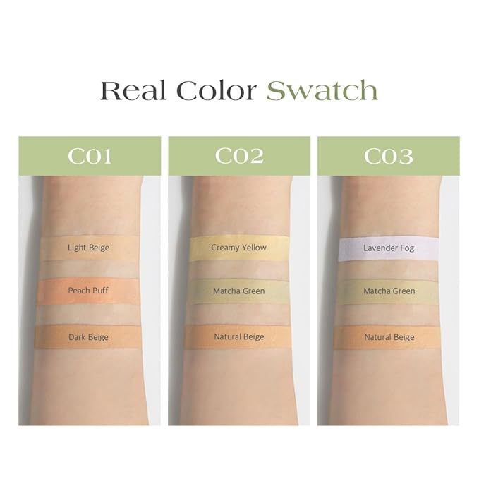 Dr.Althea Dear.A Perfect Cover Concealer Palette - Vegan Fomula, Conceal, Cover, Correct, Contour, Highlight, Multi concealer balette, Finger puff included (C03)-VivaGrace Women