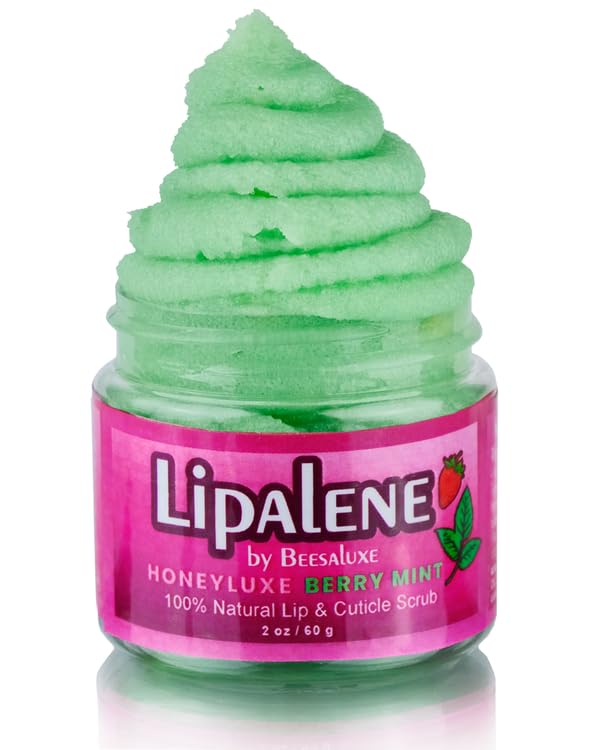 Lipalene HoneyLuxe - 100% Natural Lip & Cuticle Scrub - Berry Mint-VivaGrace Women