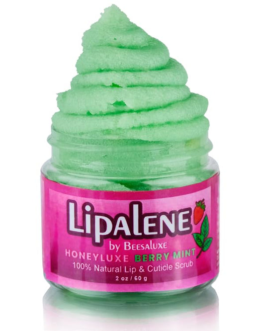 Lipalene HoneyLuxe - 100% Natural Lip & Cuticle Scrub - Berry Mint-VivaGrace Women